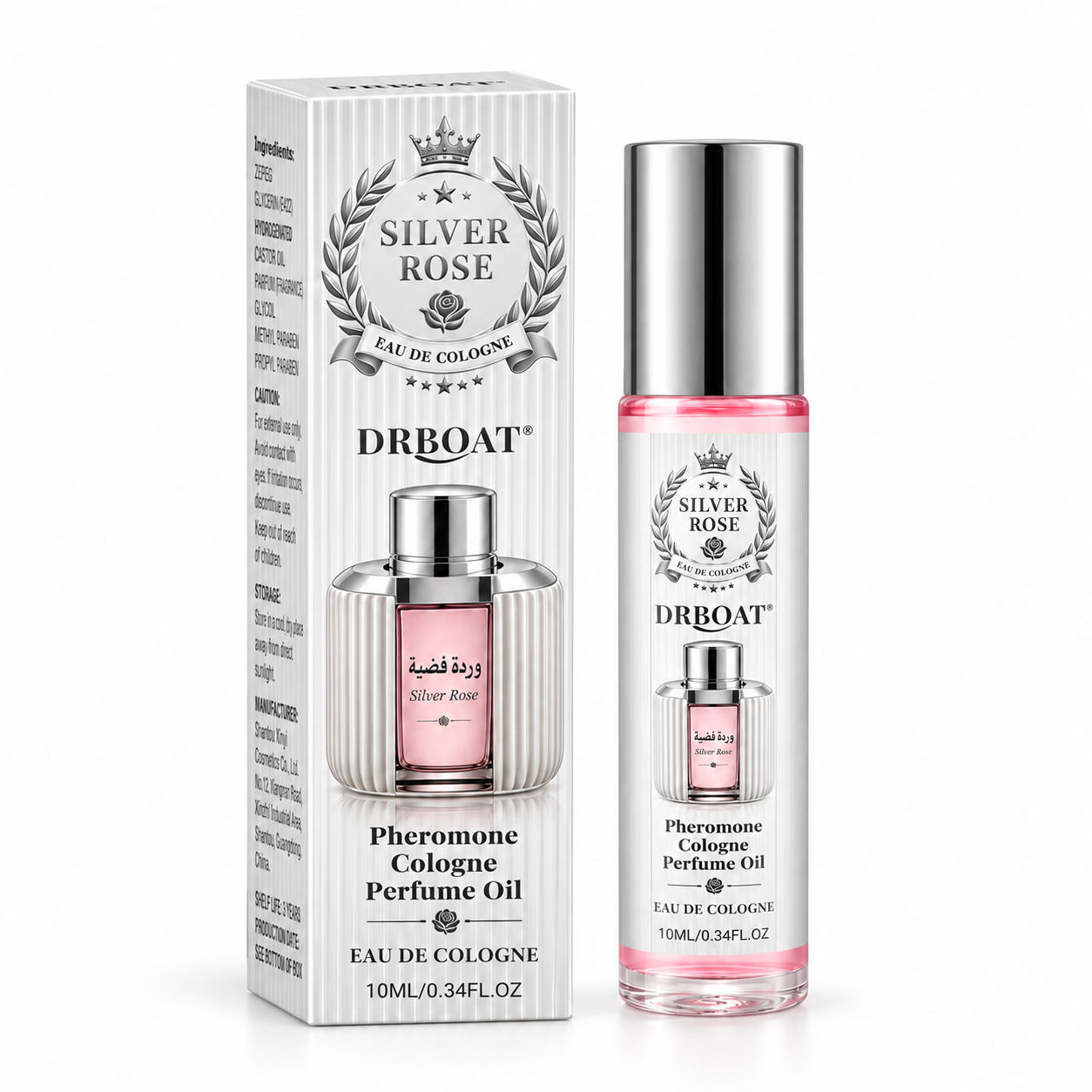 Silver Rose Roll-On Perfume Oi - Perfume Fragrance Concentration review and price